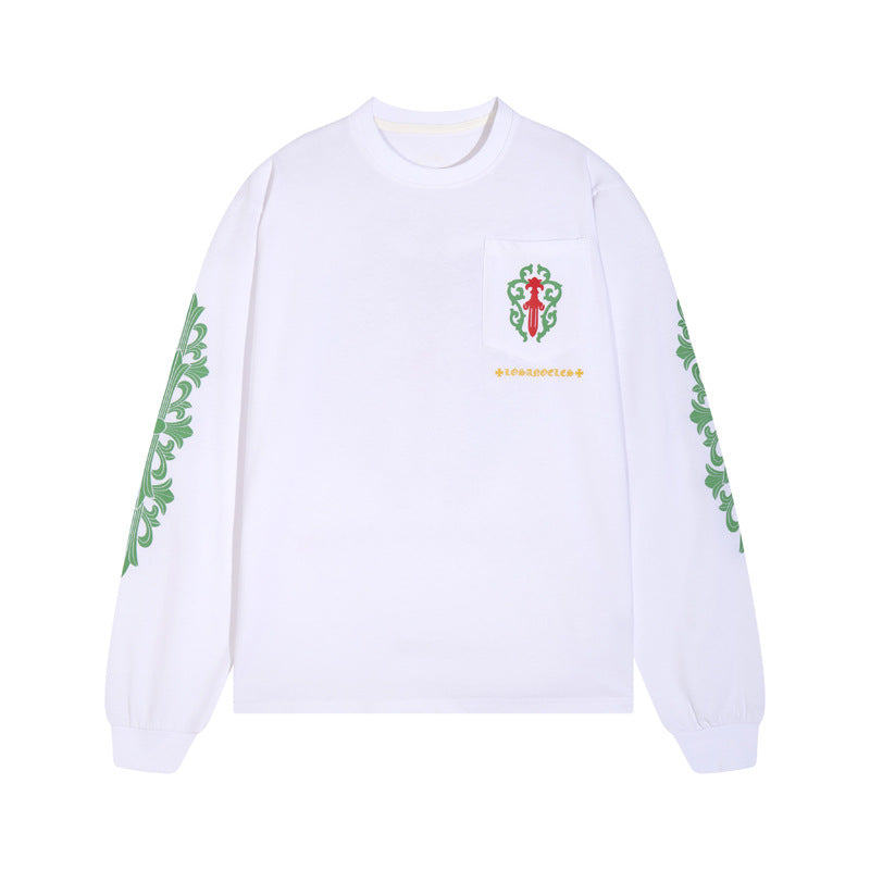 Chrome Heart long-sleeved T-shirt round-neck